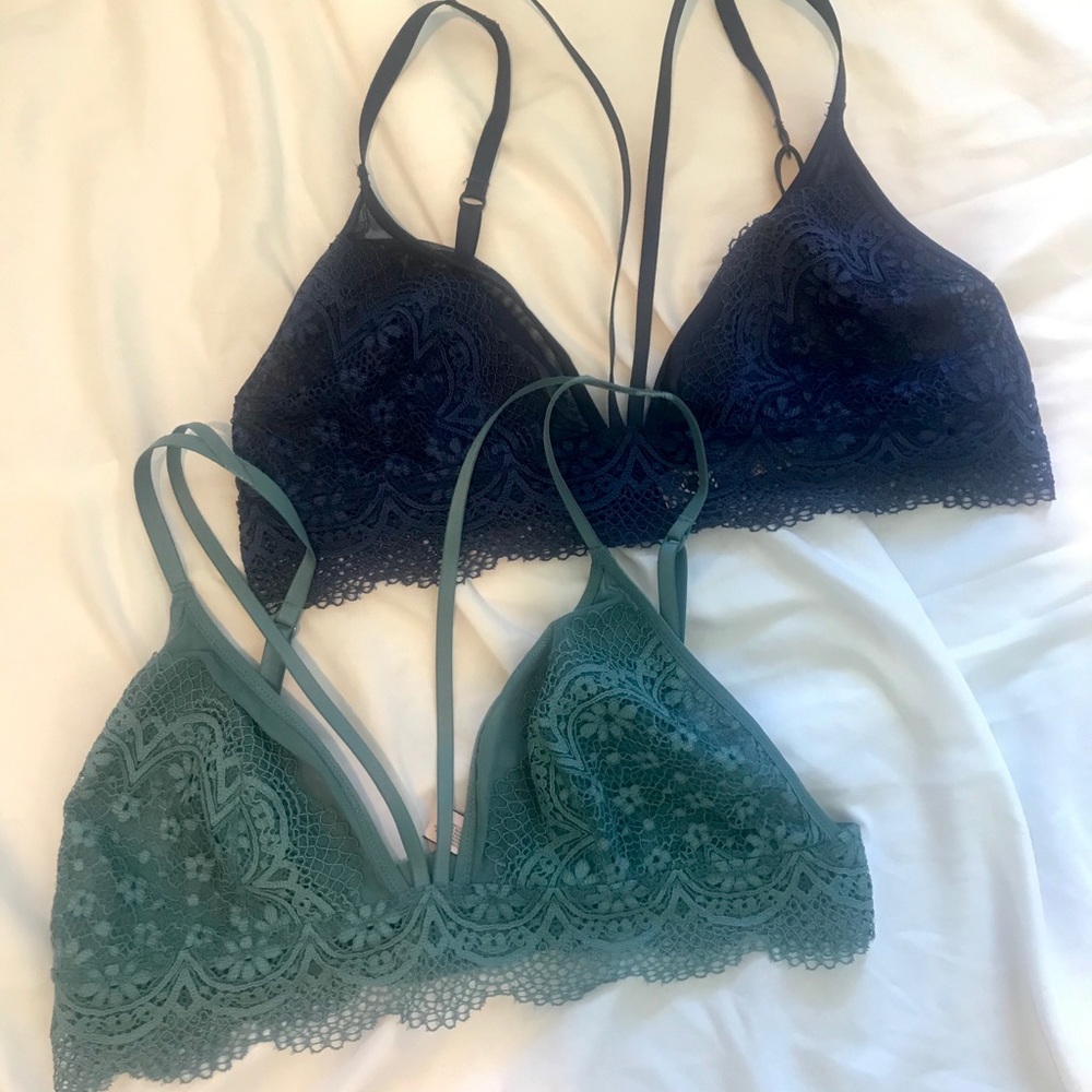 Set - TWO Victoria’s Secret Strappy Lace Bralettes